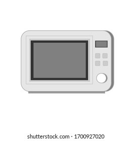 microwave oven. Vector flat illustration