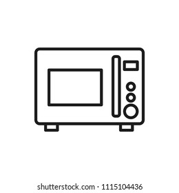 microwave oven vector icon