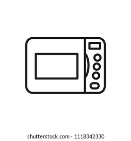microwave oven vector icon