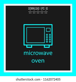 microwave oven  vector icon