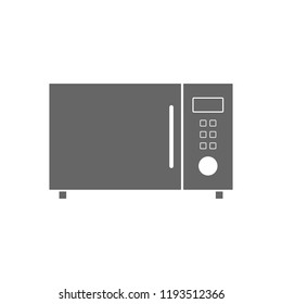 Microwave oven. Vector icon.