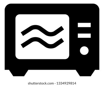 Microwave Oven Vector Icon