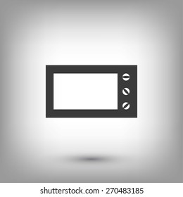 Microwave oven vector icon