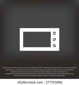 Microwave oven vector icon