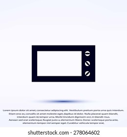 Microwave oven vector icon