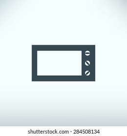 Microwave oven vector icon
