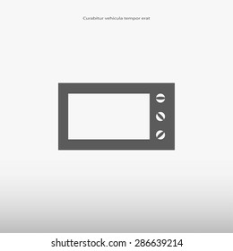 Microwave oven vector icon