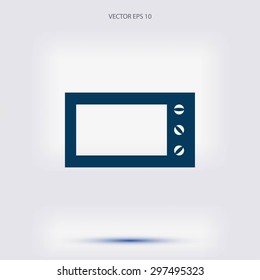 Microwave oven vector icon