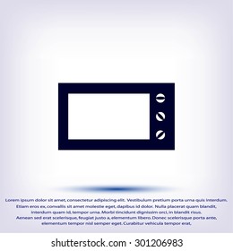 Microwave oven vector icon