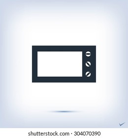 Microwave oven vector icon