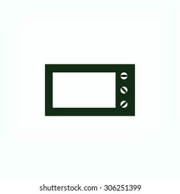 Microwave oven vector icon