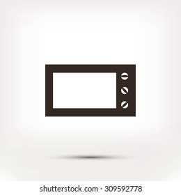 Microwave oven vector icon