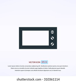 Microwave oven vector icon