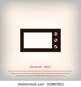 Microwave oven vector icon