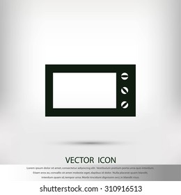 Microwave oven vector icon