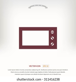 Microwave oven vector icon