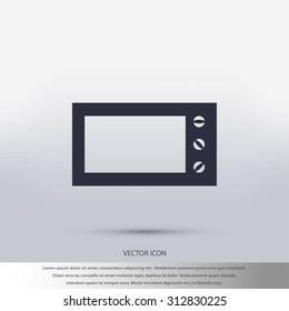 Microwave oven vector icon