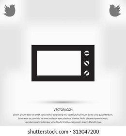 Microwave oven vector icon