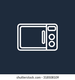 Microwave oven vector icon