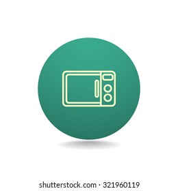 Microwave oven vector icon