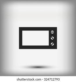 Microwave oven vector icon