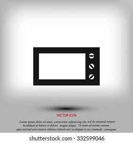 Microwave oven vector icon