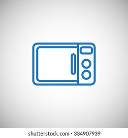 Microwave oven vector icon