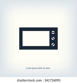 Microwave oven vector icon