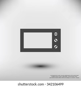 Microwave oven vector icon