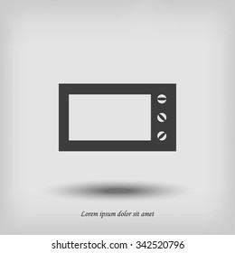 Microwave oven vector icon