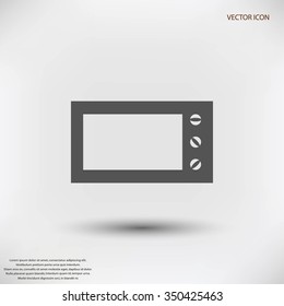 Microwave oven vector icon
