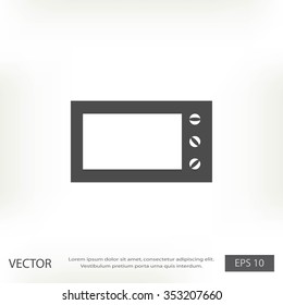 Microwave oven vector icon