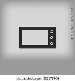 Microwave oven vector icon