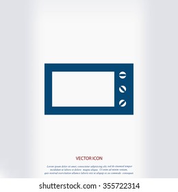 Microwave oven vector icon