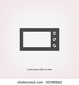 Microwave oven vector icon
