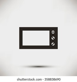 Microwave oven vector icon