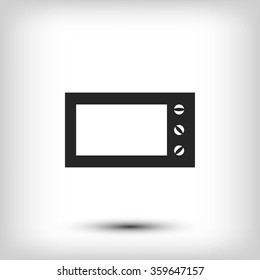 Microwave oven vector icon