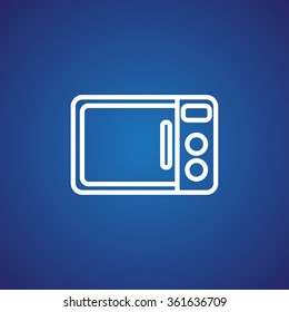 Microwave oven vector icon