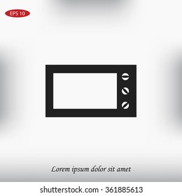 Microwave oven vector icon