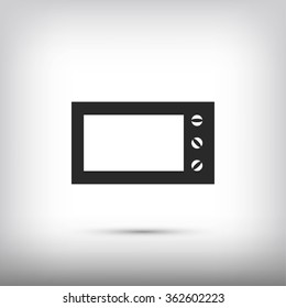 Microwave oven vector icon