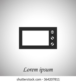 Microwave oven vector icon