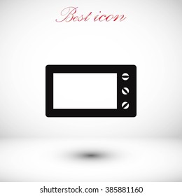 Microwave oven vector icon