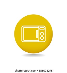 Microwave oven vector icon