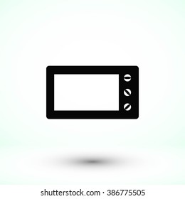 Microwave oven vector icon