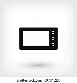 Microwave oven vector icon