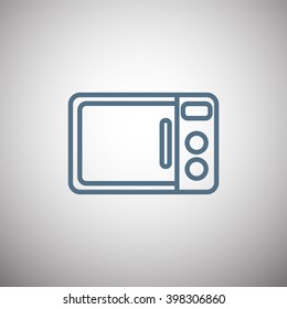 Microwave oven vector icon