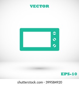 Microwave oven vector icon
