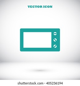 Microwave oven vector icon