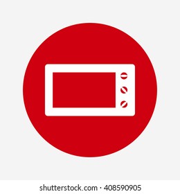 Microwave oven vector icon