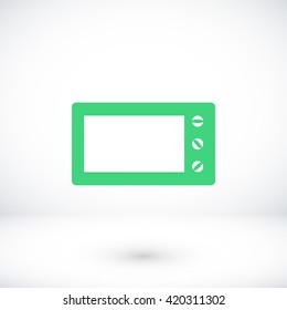 Microwave oven vector icon